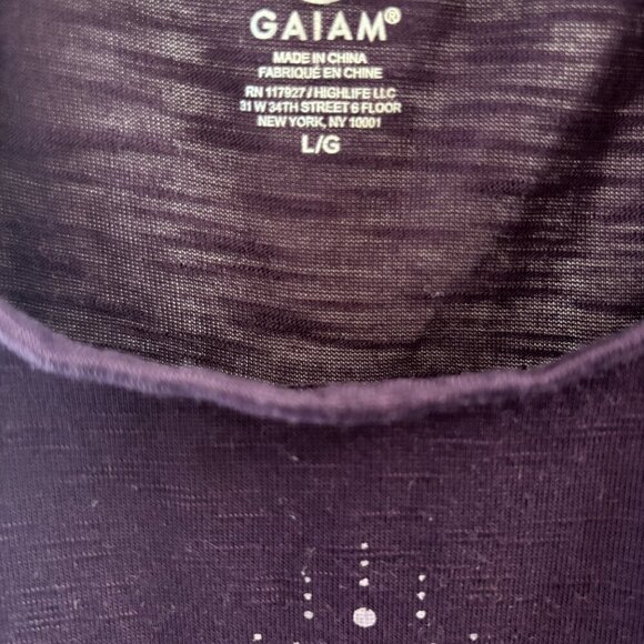 Gaiam Women's Tank Top Purple Size Large Relaxed Fit Yoga/Athletic - Picture 4 of 7